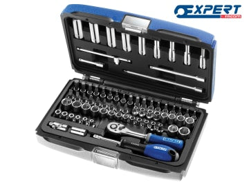 Expert Socket & Accessory Set of 73 A/F & Metric 1/4in Drive