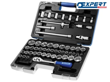 Expert Socket & Accessory Set of 55 A/F & Metric 1/2in Drive