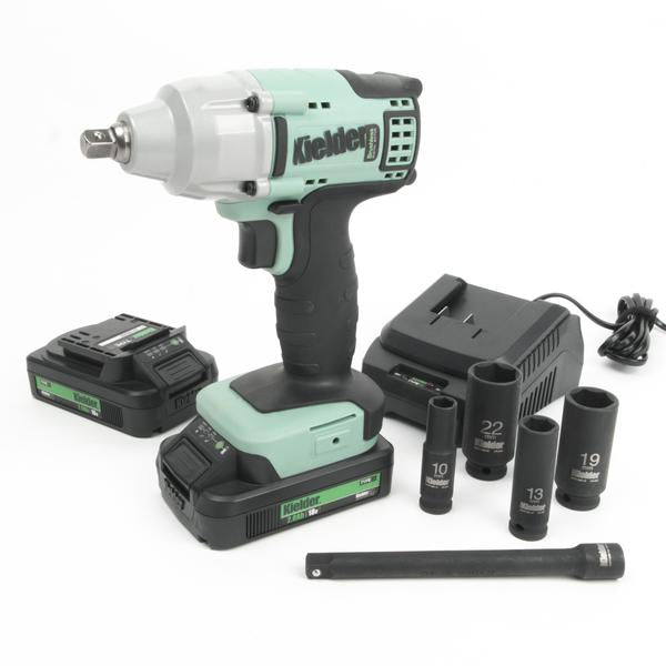 Kielder 18V 3/8" IMPACT WRENCH (INCLUDES 4 SOCKETS & EXTENSION)