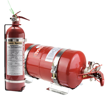 Lifeline 4 Litre Fire Marshal Mechanical Fire Extinguisher & 2.4 Litre Hand Held Extinguisher
