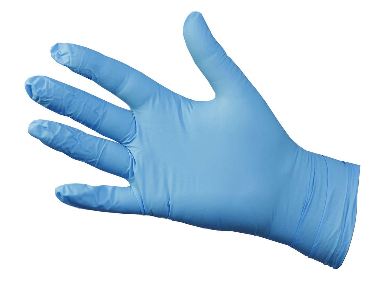 Ultraflex Blue Nitrile Powder Free Gloves Size M