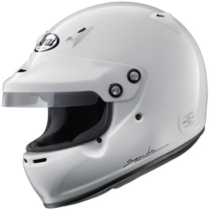 Arai GP-5W w/peak (w/M6 studs) White