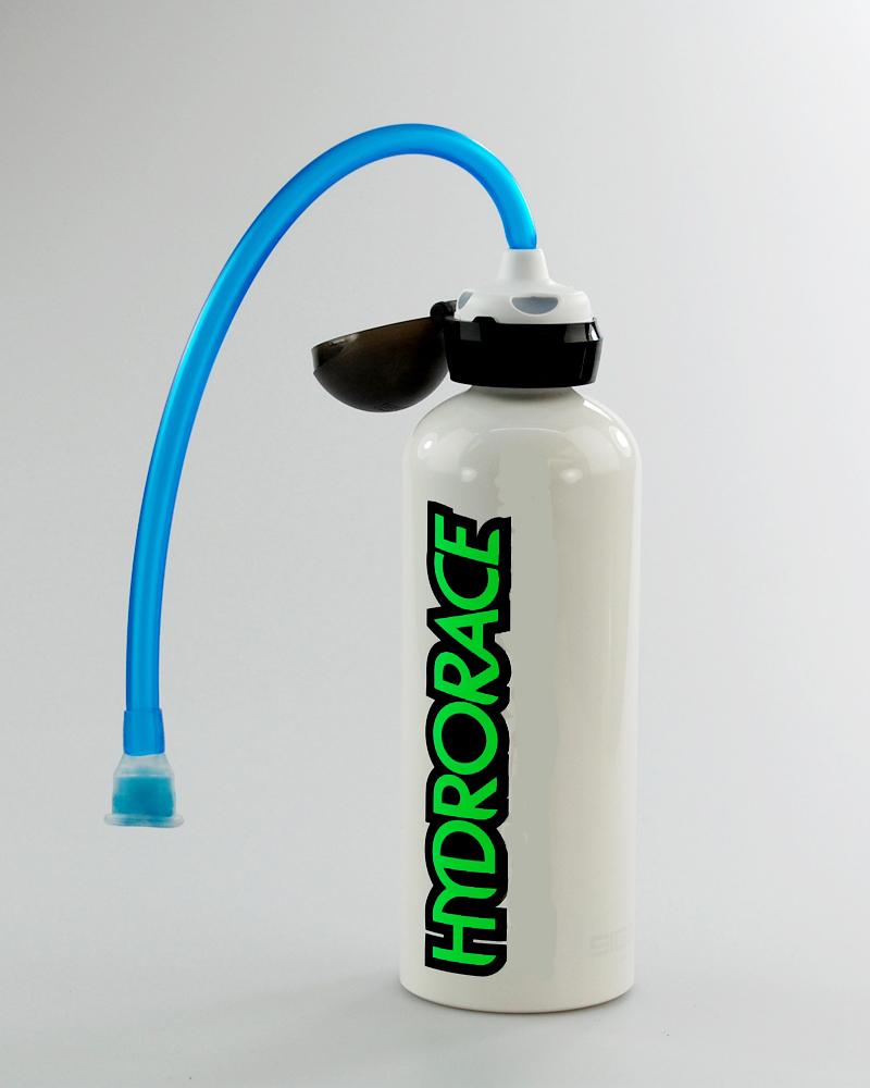 Hydrorace 1Ltr Drinks Bottle  - White
