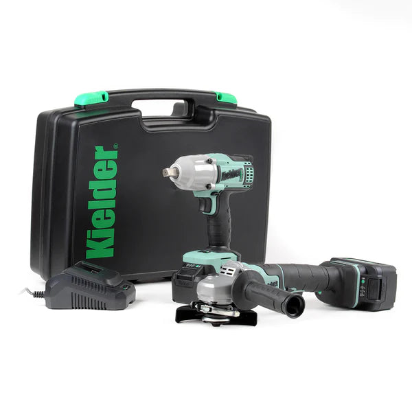IMPACT WRENCH & ANGLE GRINDER TWIN PACK